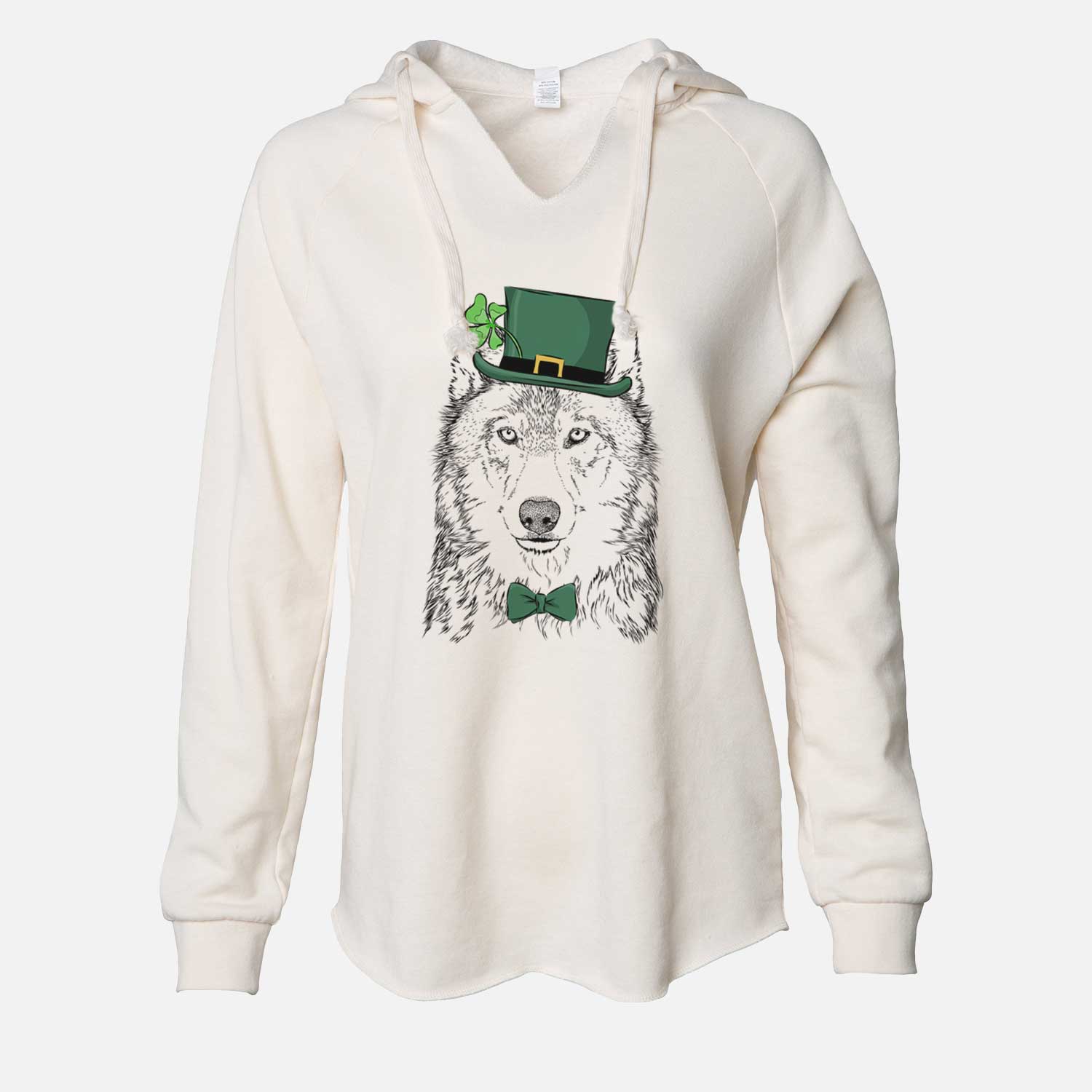 St. Patrick's Django the Grey Wolf - Cali Wave Hooded Sweatshirt