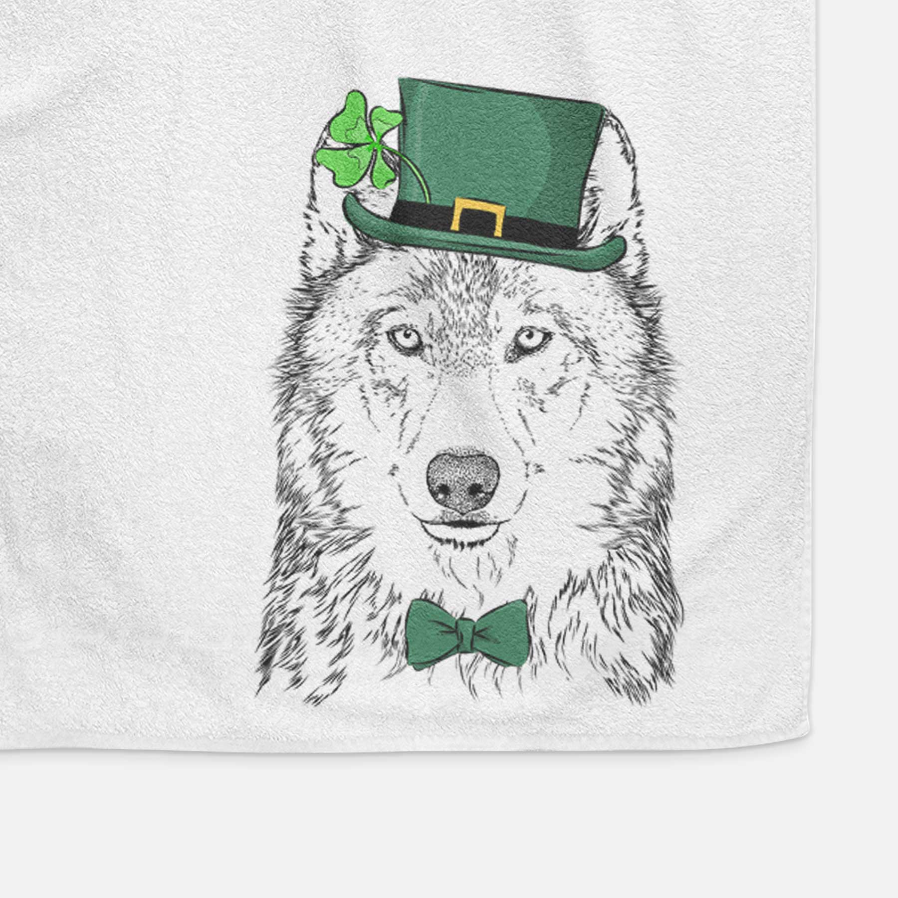 Django the Grey Wolf Decorative Hand Towel