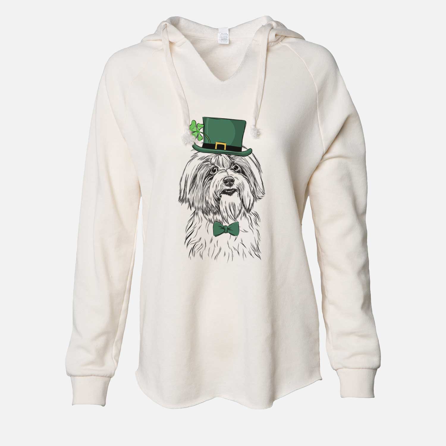 St. Patrick's Dooley the Havanese - Cali Wave Hooded Sweatshirt