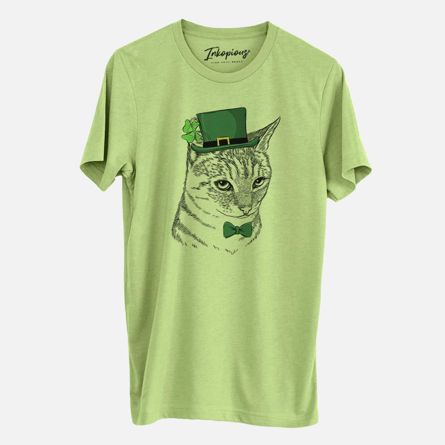 St. Patrick's Dora the Tabby Cat - Unisex Crewneck