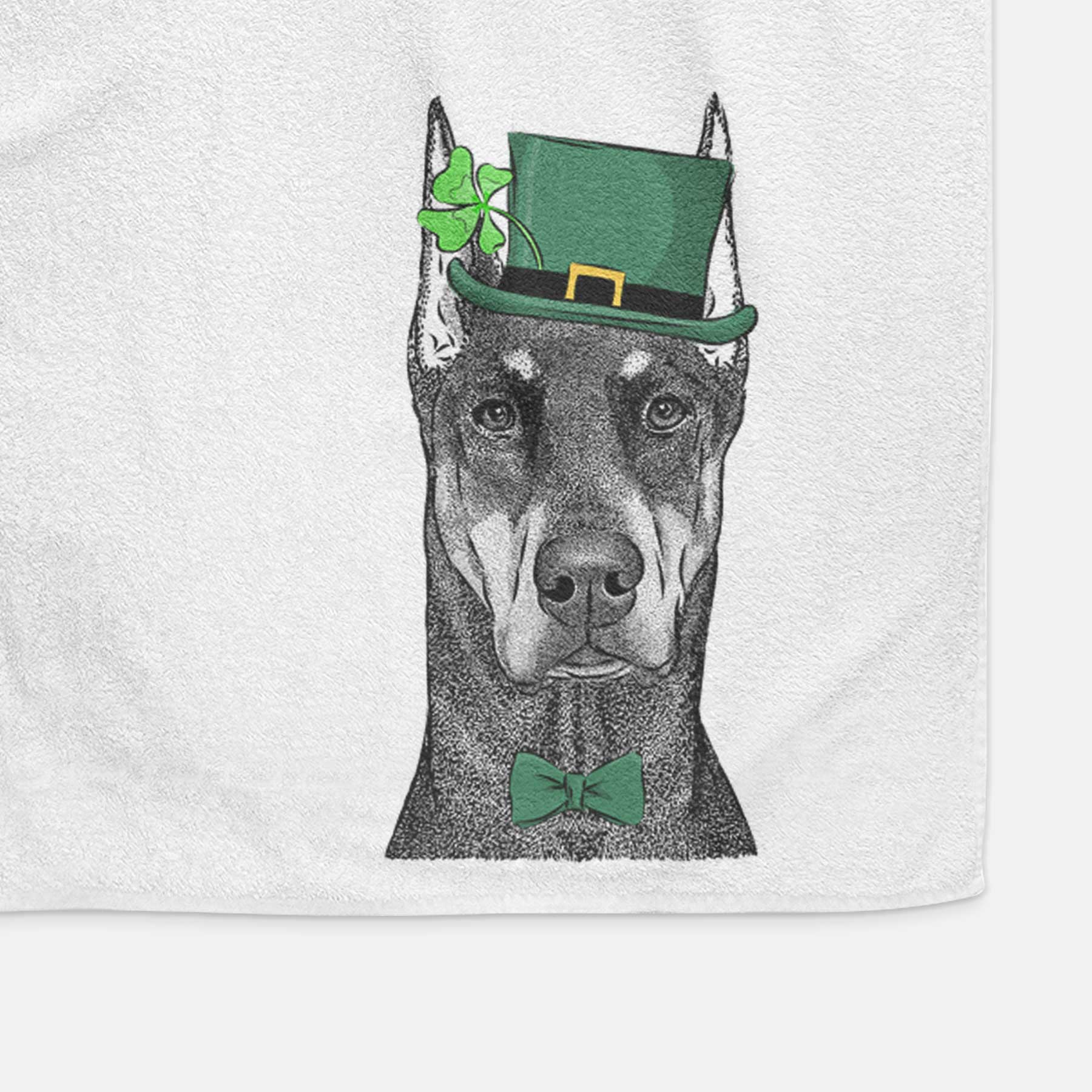 Drake the Doberman Pinscher Decorative Hand Towel