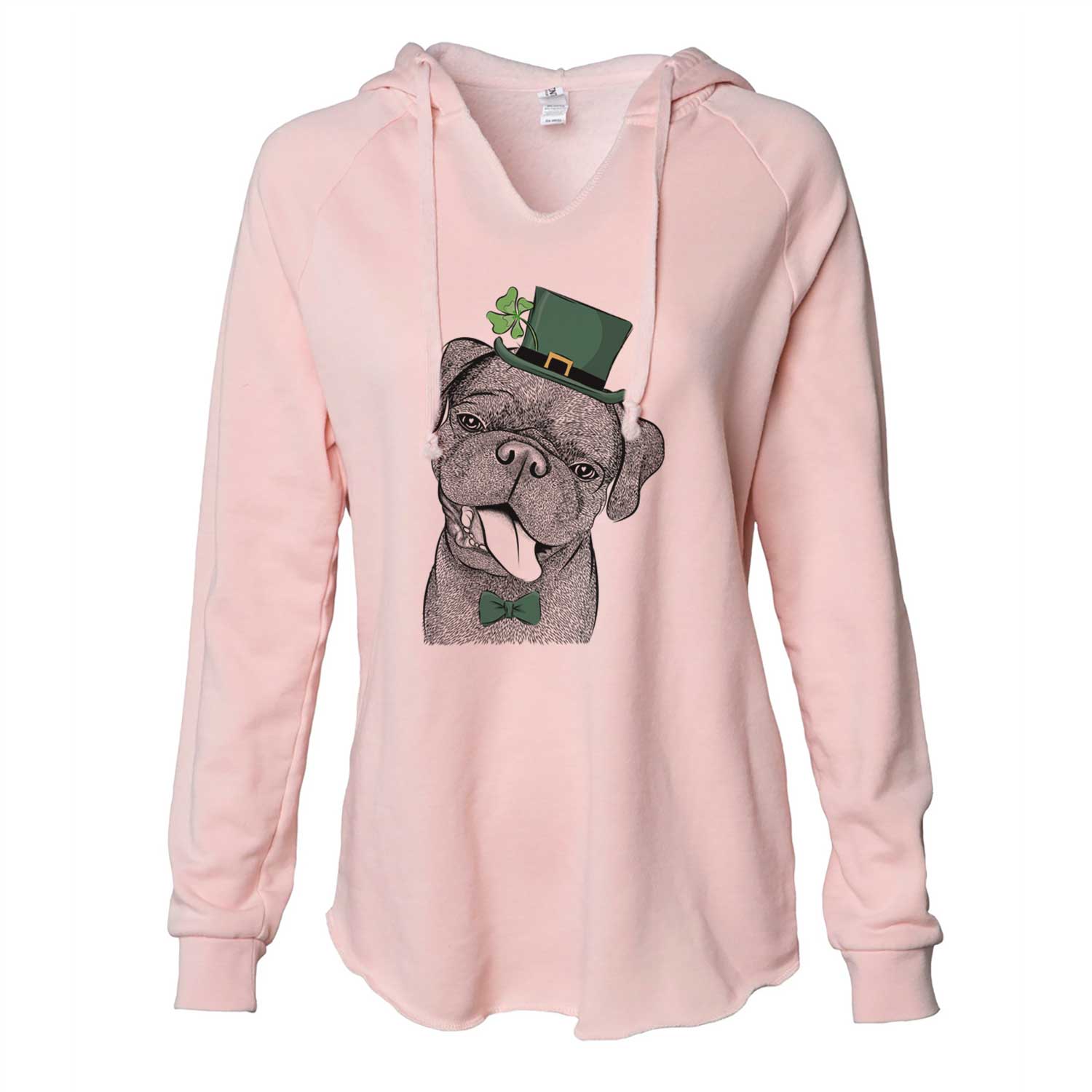 St. Patrick's Dudley Danger the Pug - Cali Wave Hooded Sweatshirt