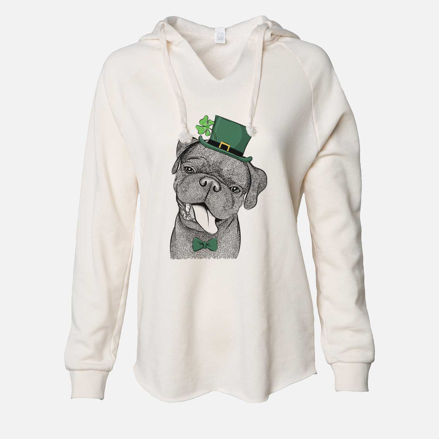 St. Patrick's Dudley Danger the Pug - Cali Wave Hooded Sweatshirt