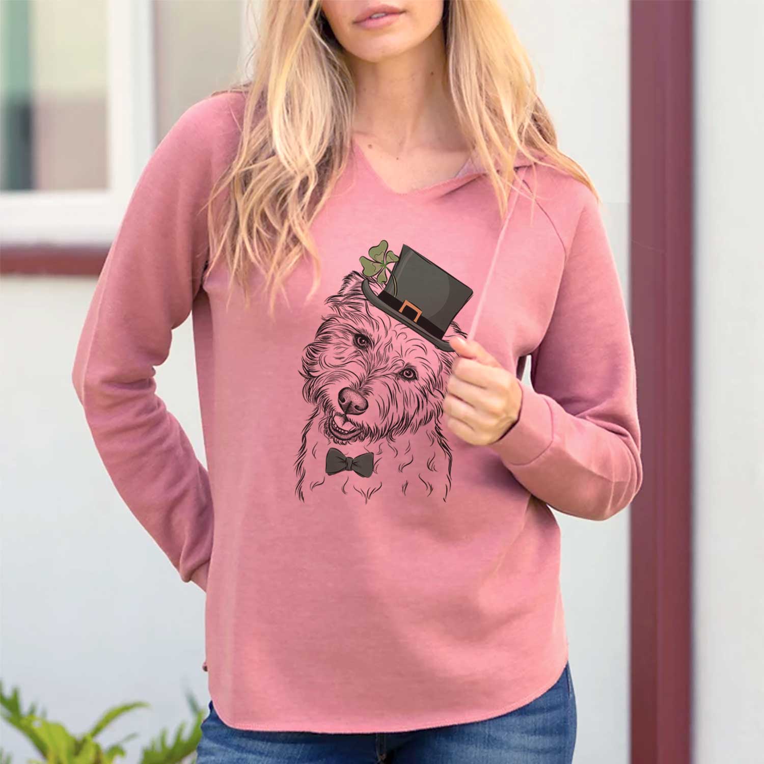 St. Patrick's Duffy the Glen of Imaal Terrier - Cali Wave Hooded Sweatshirt