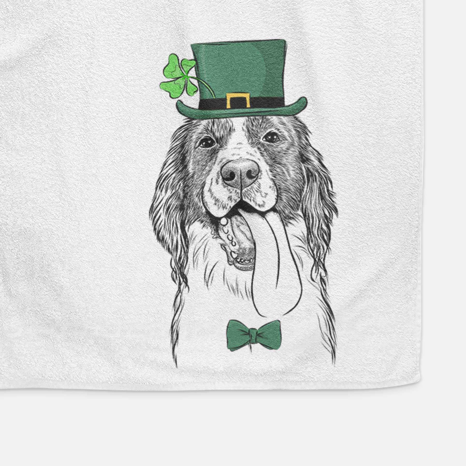 Duke the English Springer Spaniel Decorative Hand Towel