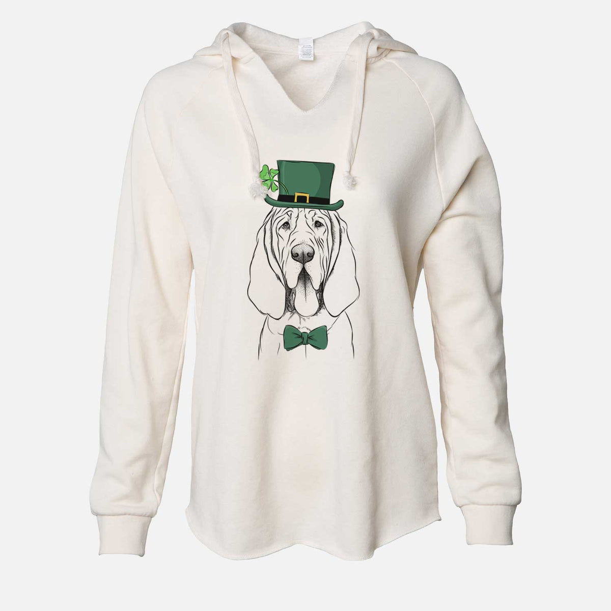 St. Patrick's Earl the Bloodhound - Cali Wave Hooded Sweatshirt