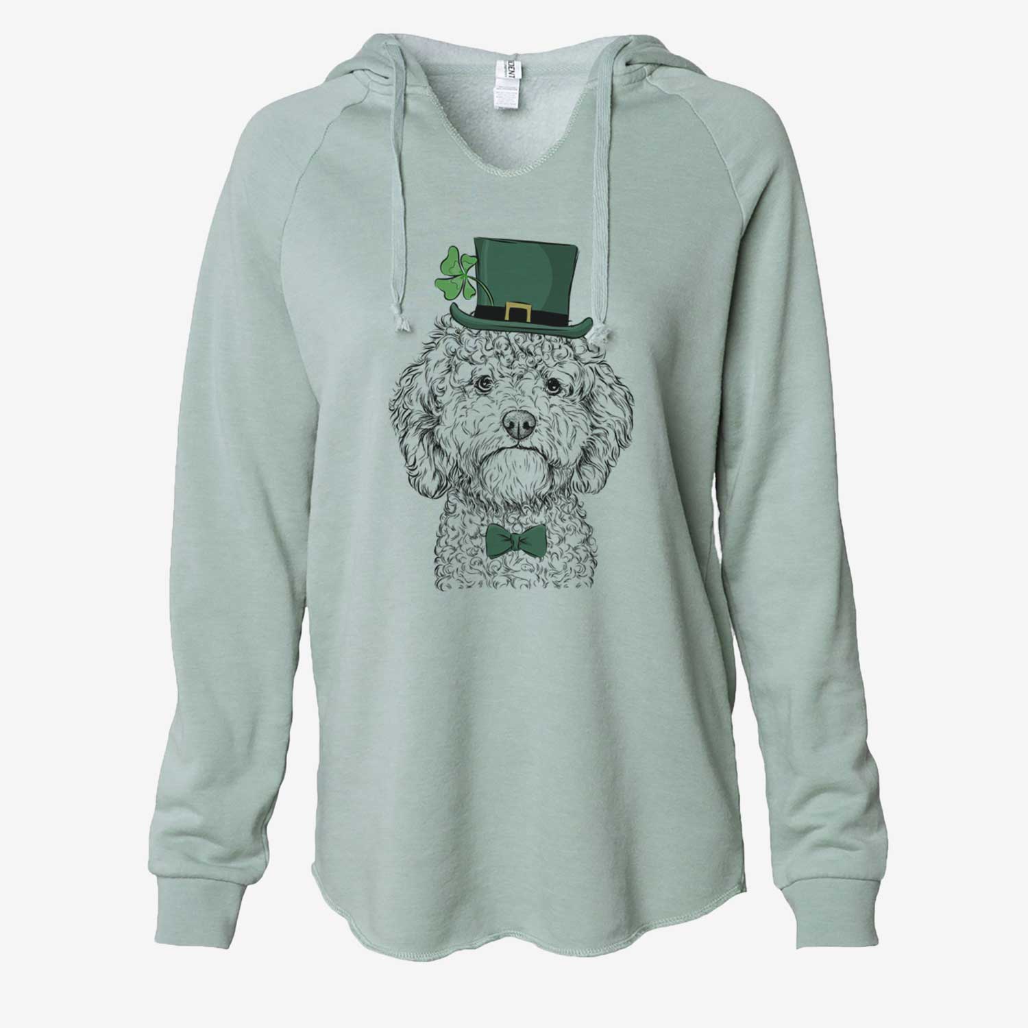 St. Patrick's Edgar the Shihpoo - Cali Wave Hooded Sweatshirt