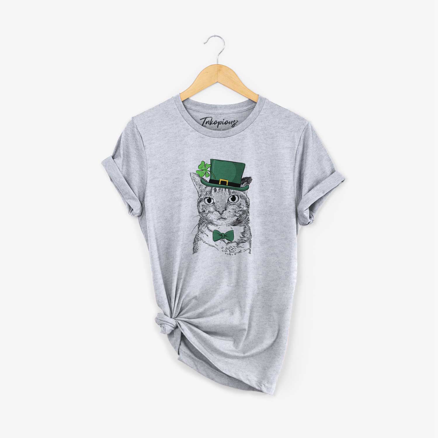 St. Patrick's Eleanor the Domestic Shorthair Cat - Unisex Crewneck