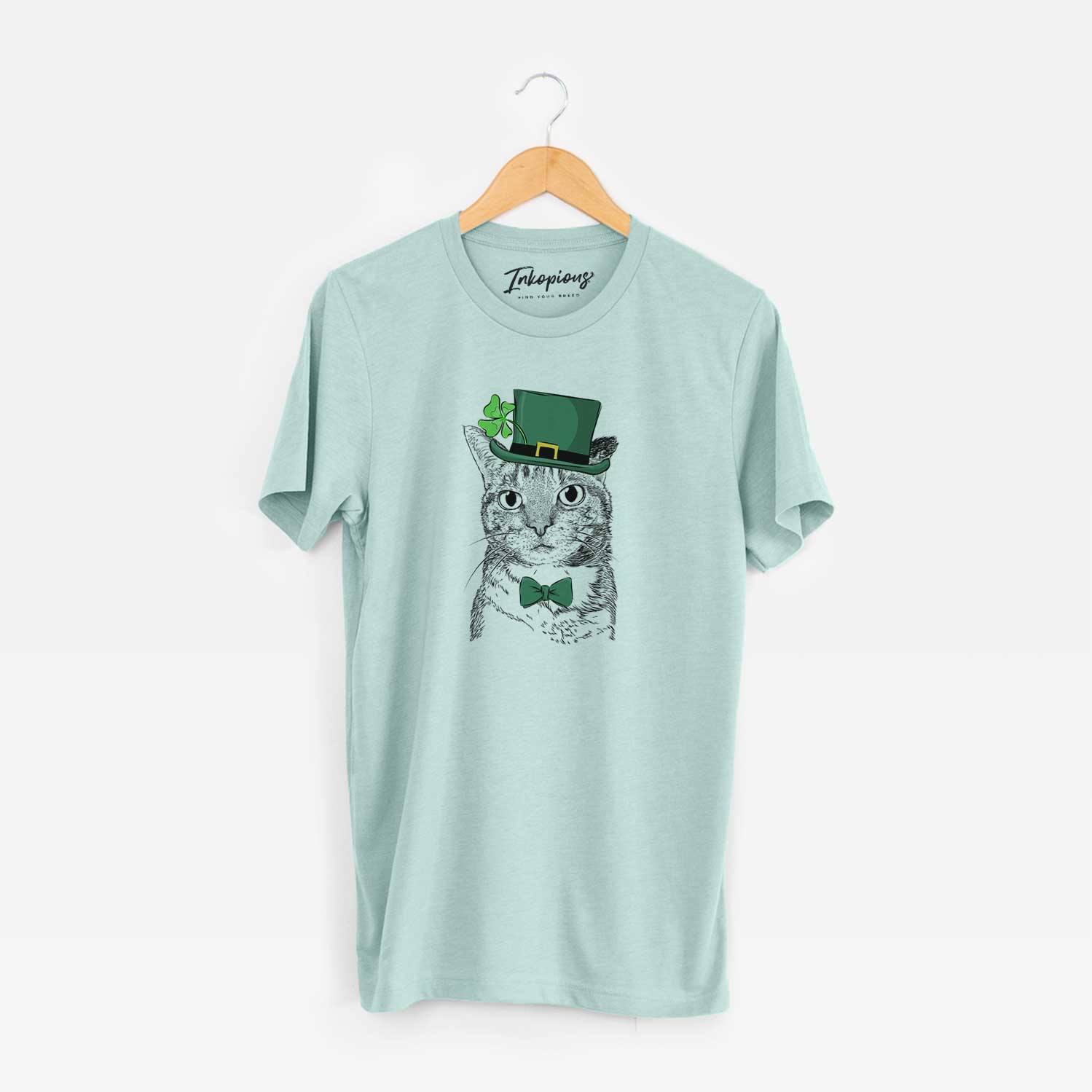 St. Patrick's Eleanor the Domestic Shorthair Cat - Unisex Crewneck