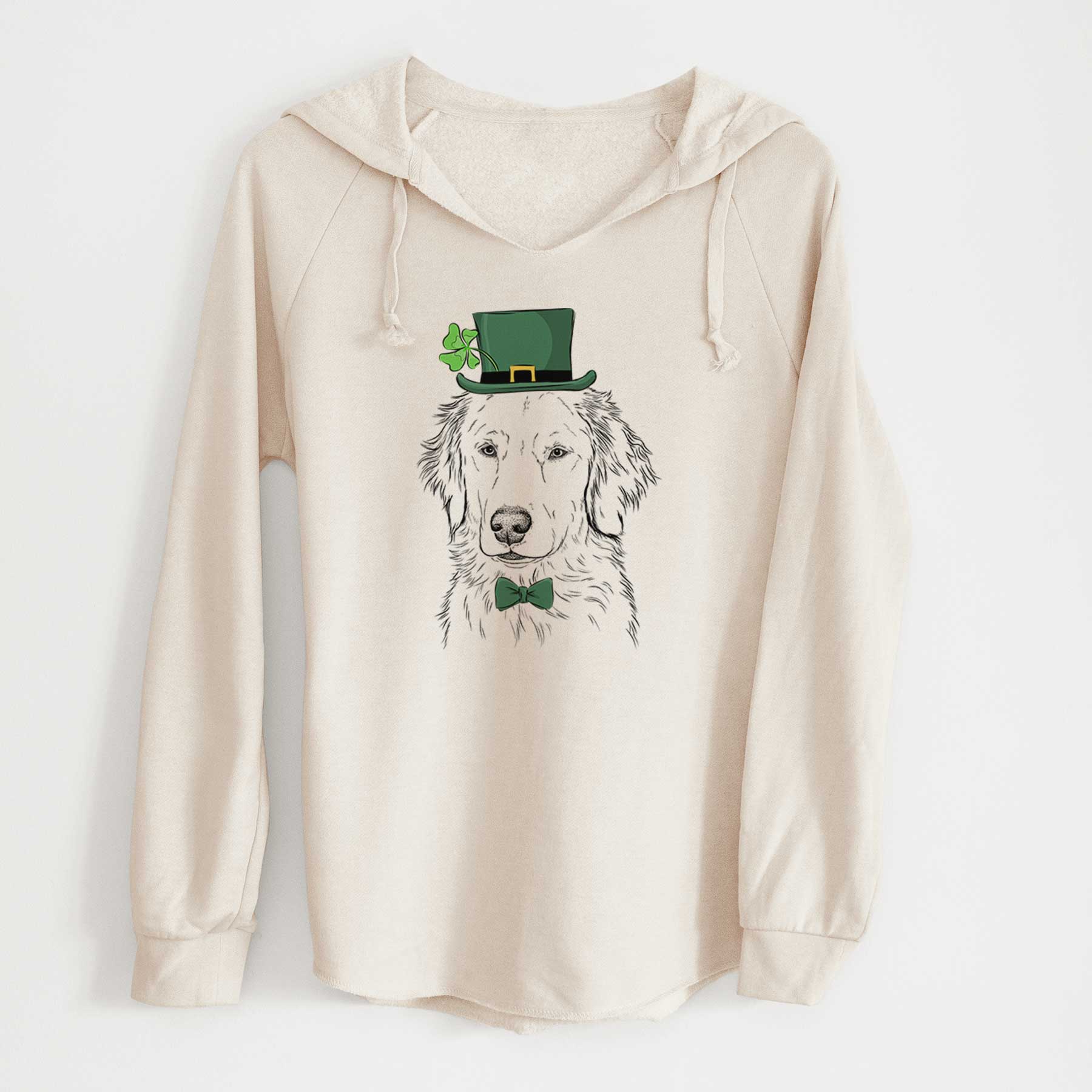 St. Patrick's Eli the Golden Retriever - Cali Wave Hooded Sweatshirt