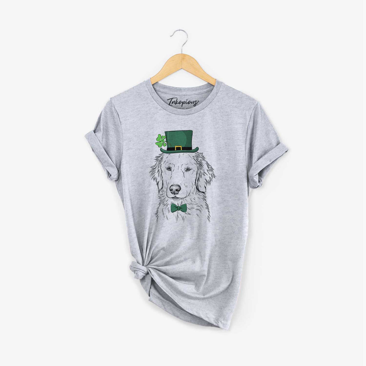 St. Patrick's Eli the Golden Retriever - Unisex Crewneck