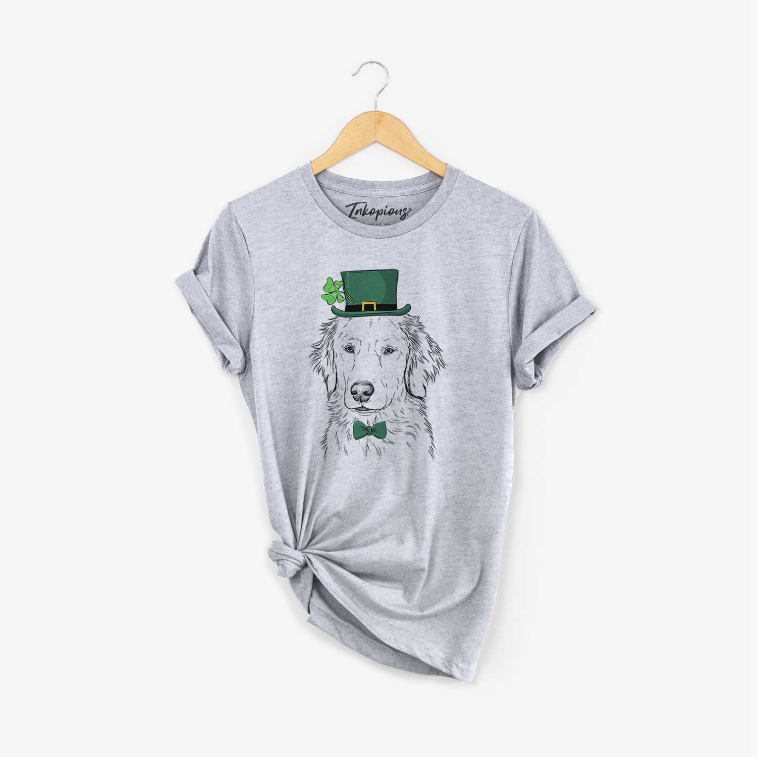 St. Patrick's Eli the Golden Retriever - Unisex Crewneck