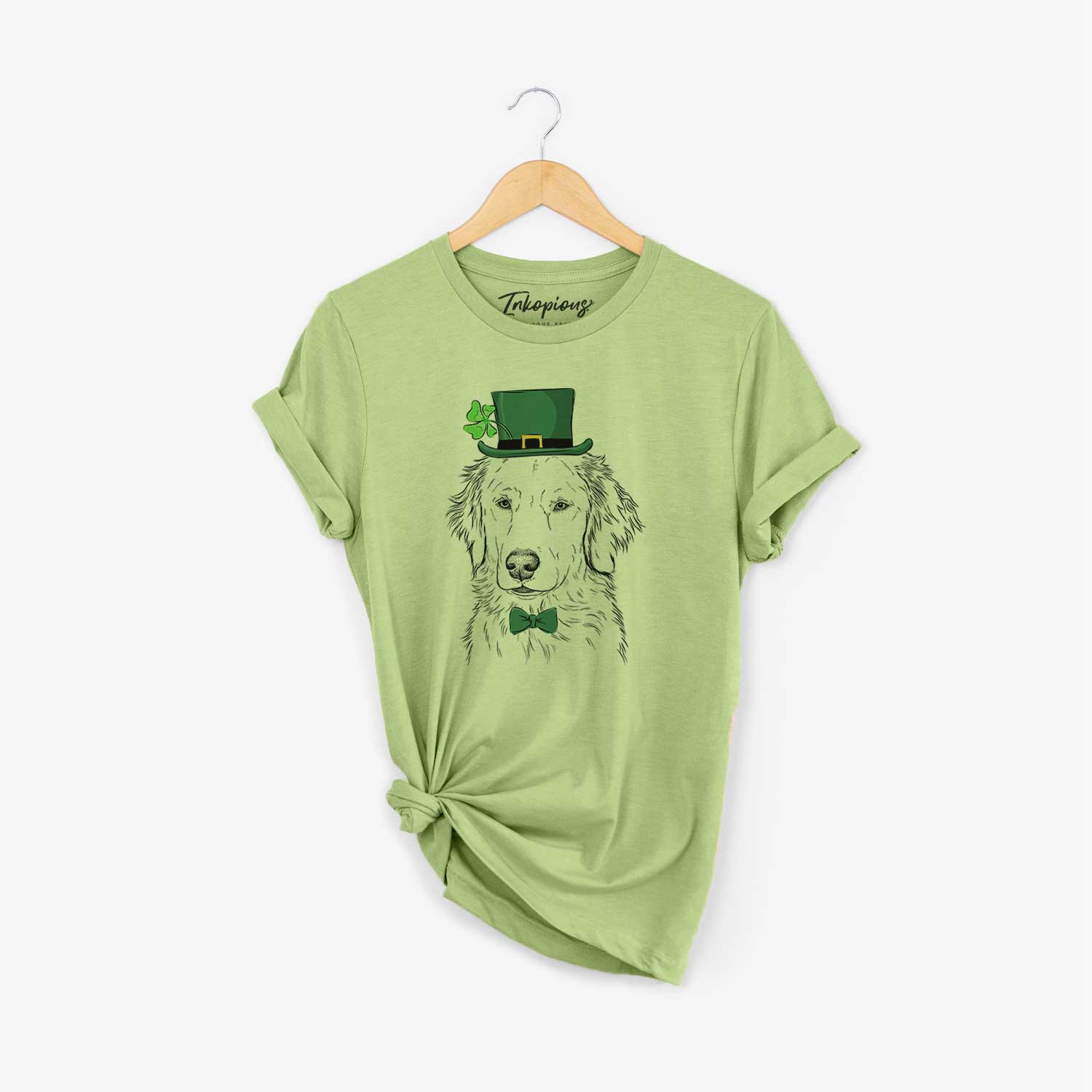 St. Patrick's Eli the Golden Retriever - Unisex Crewneck