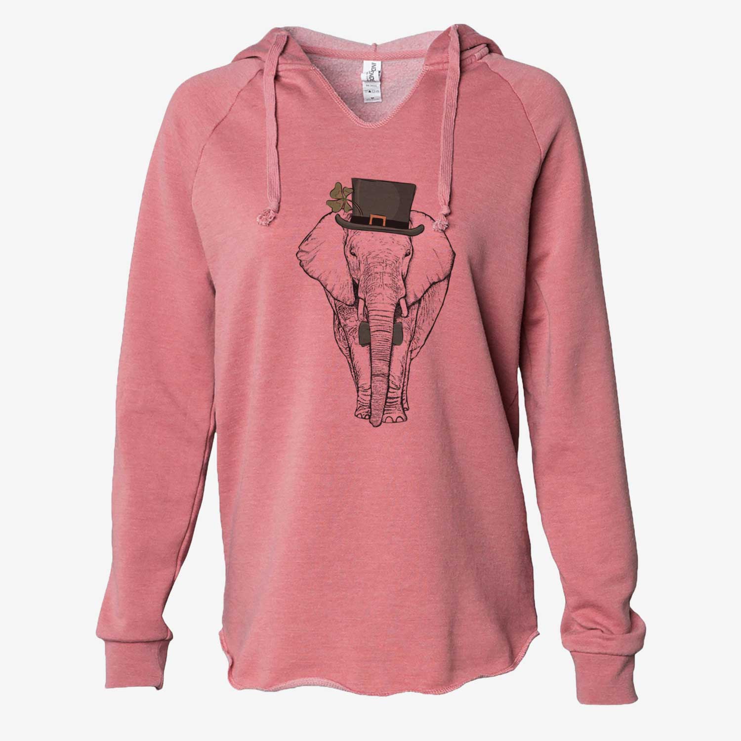 St. Patrick's Ella the Elephant - Cali Wave Hooded Sweatshirt