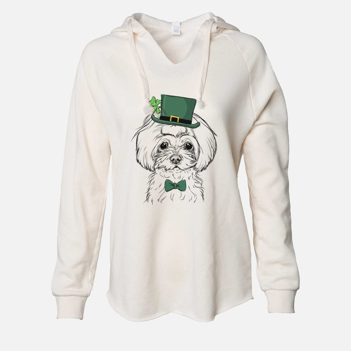 St. Patrick's Ellie the Maltese - Cali Wave Hooded Sweatshirt