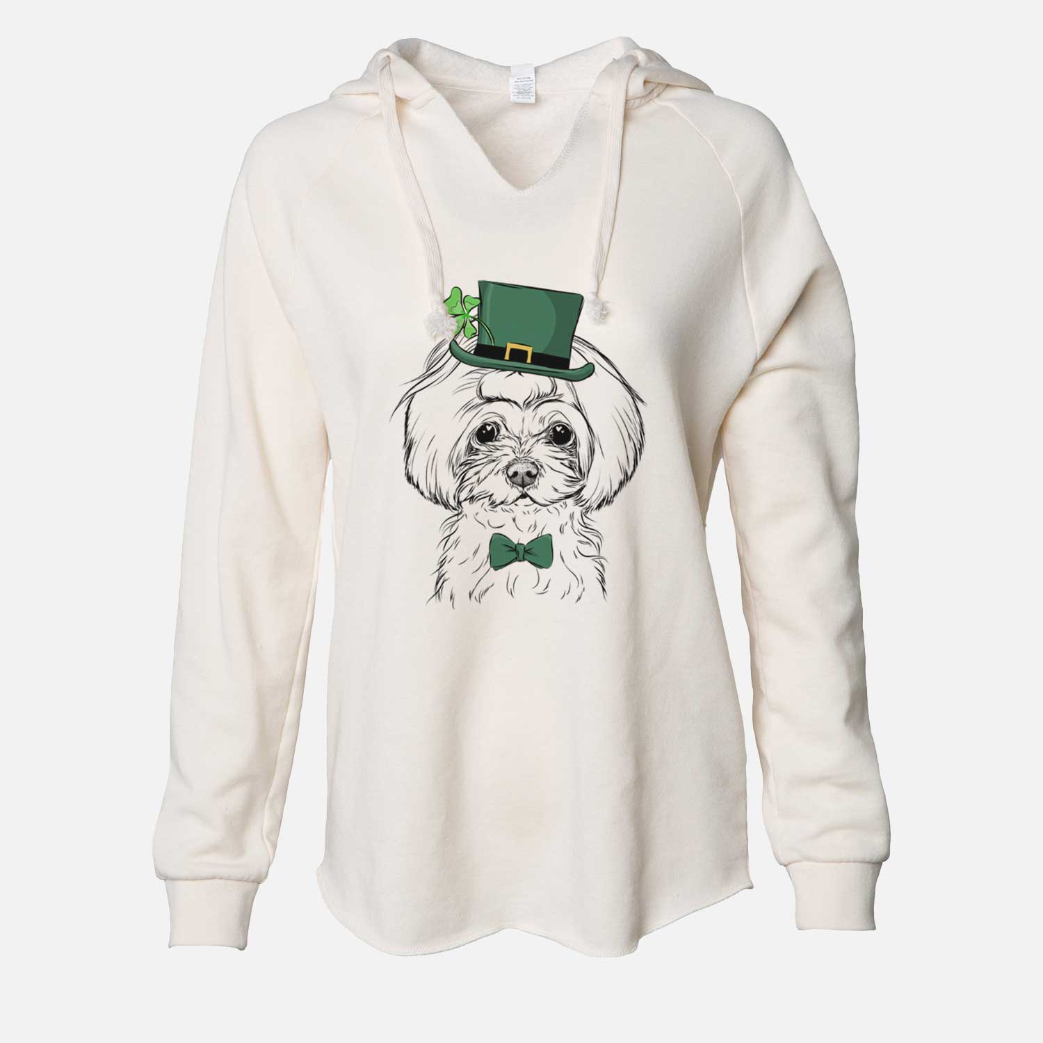 St. Patrick's Ellie the Maltese - Cali Wave Hooded Sweatshirt