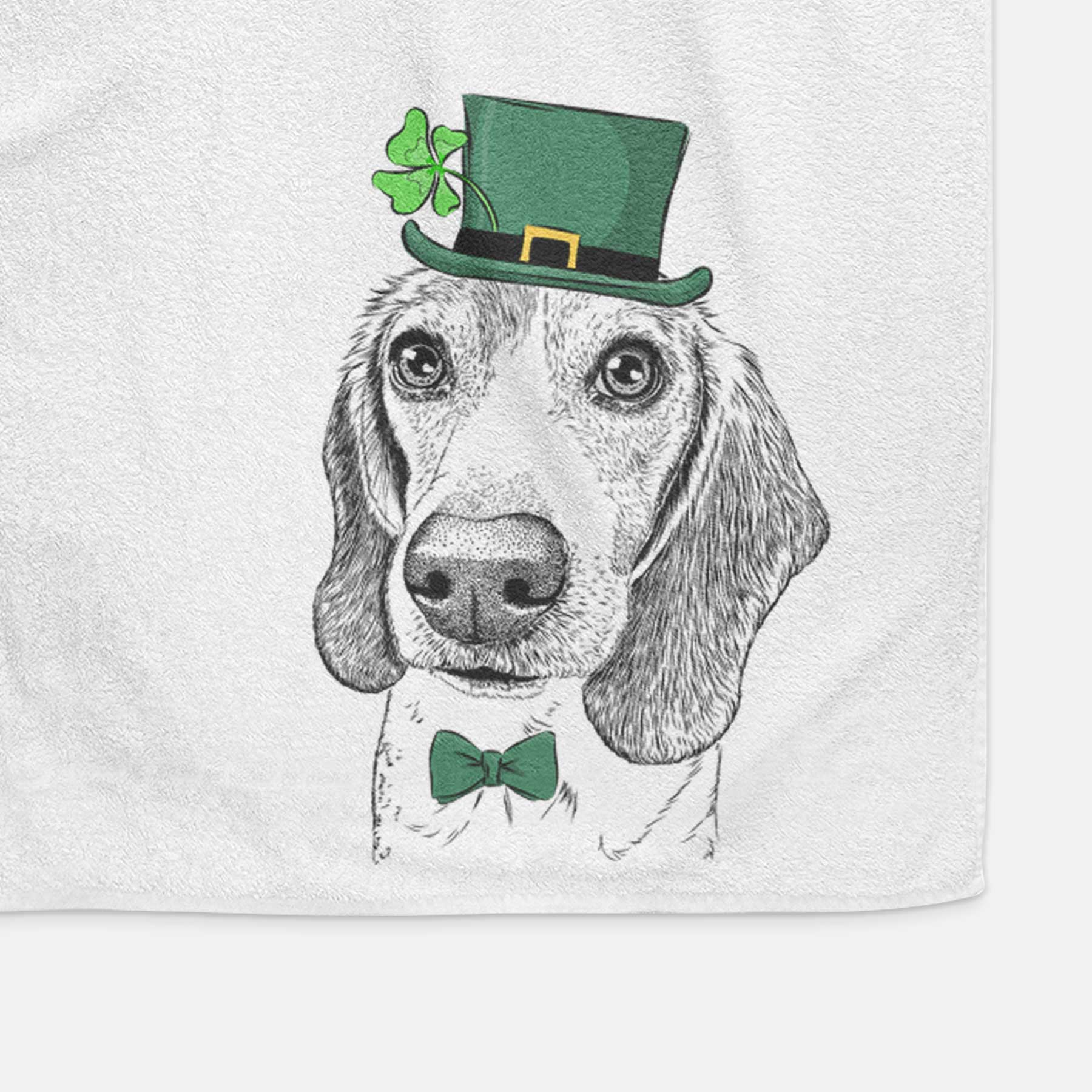 Elvis the Bluetick Beagle Decorative Hand Towel