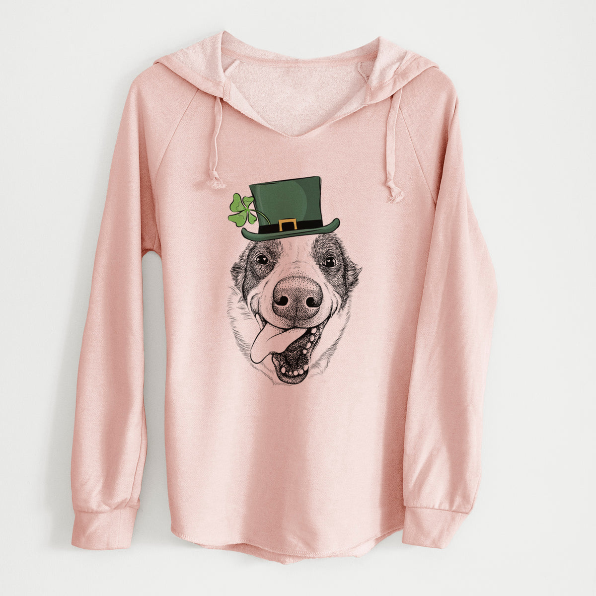 St. Patrick's Elwood the Border Collie - Cali Wave Hooded Sweatshirt