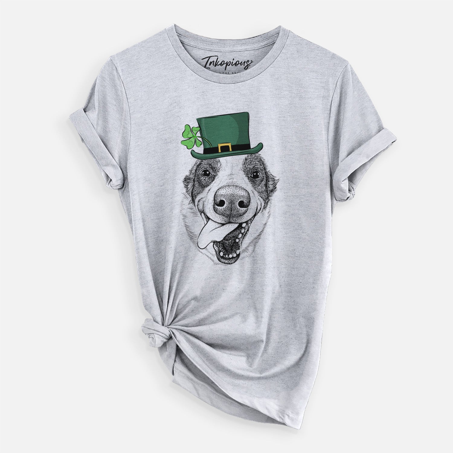 St. Patrick's Elwood the Border Collie - Unisex Crewneck