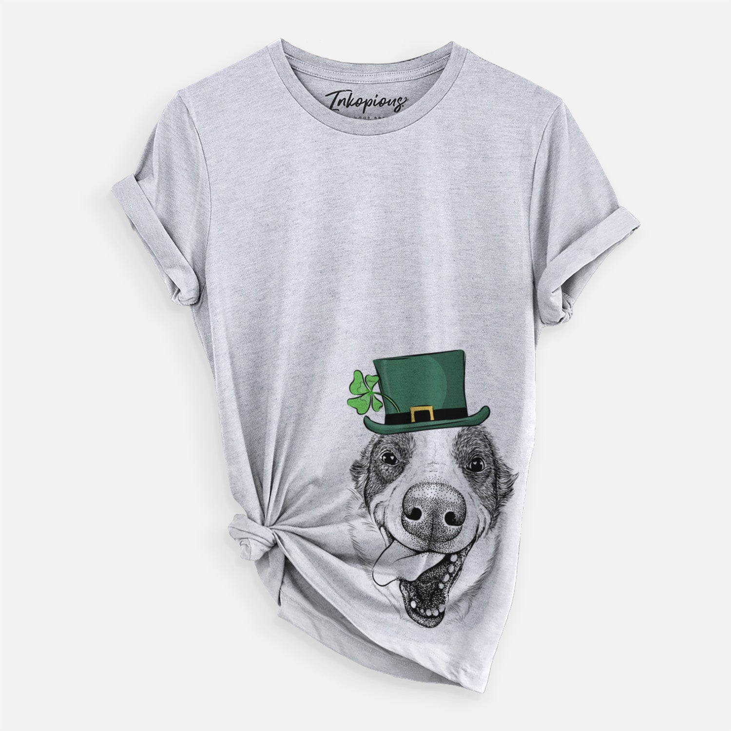 St. Patrick's Elwood the Border Collie - Unisex Crewneck