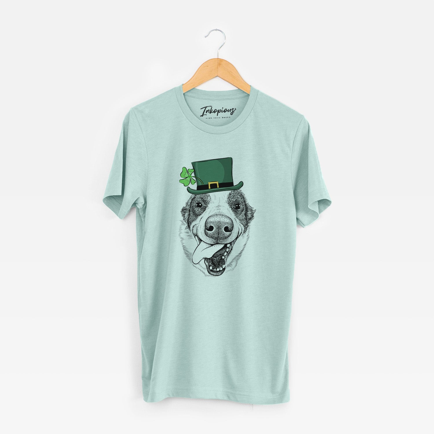 St. Patrick's Elwood the Border Collie - Unisex Crewneck