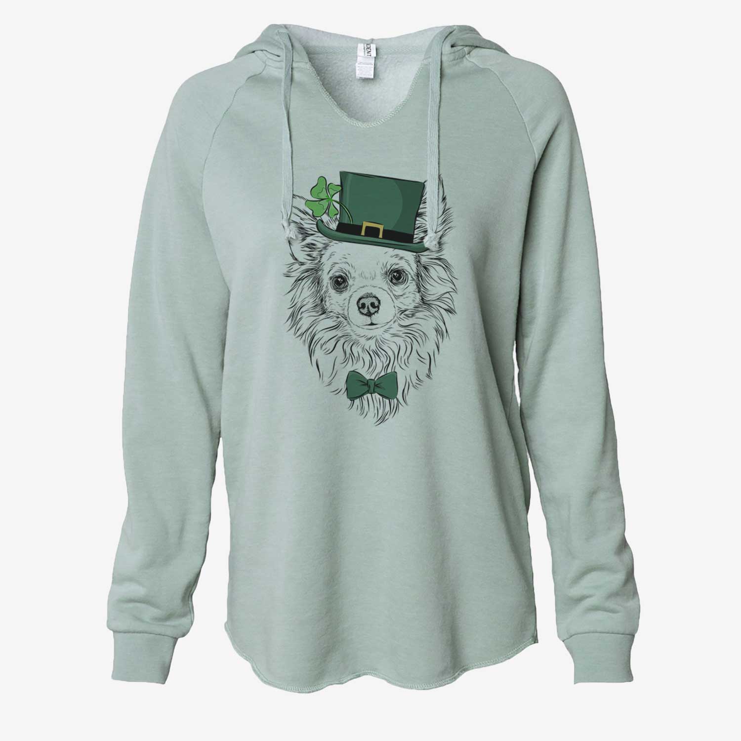 St. Patrick's Emma the Longhaired Chihuahua - Cali Wave Hooded Sweatshirt