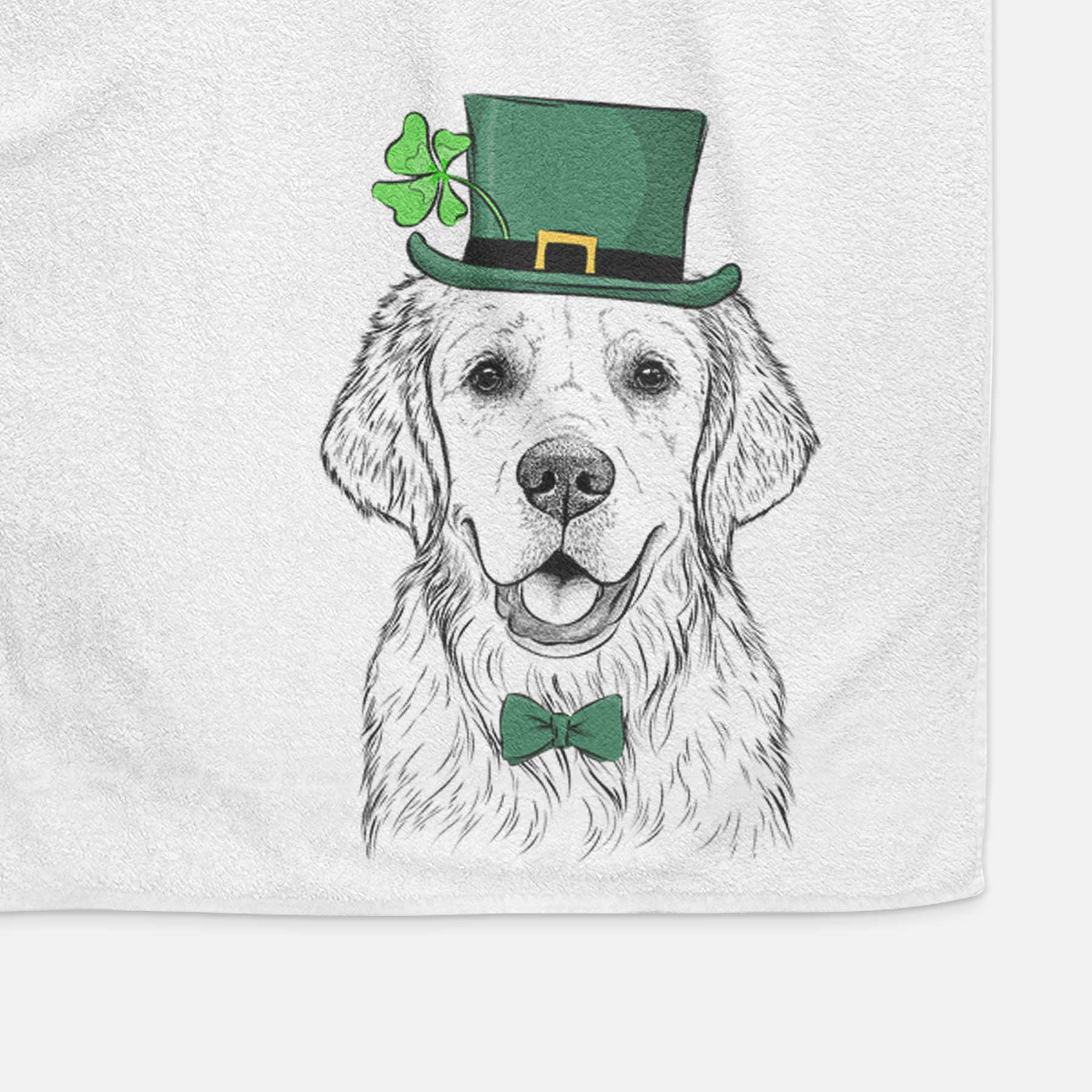 Emma the Golden Retriever Decorative Hand Towel