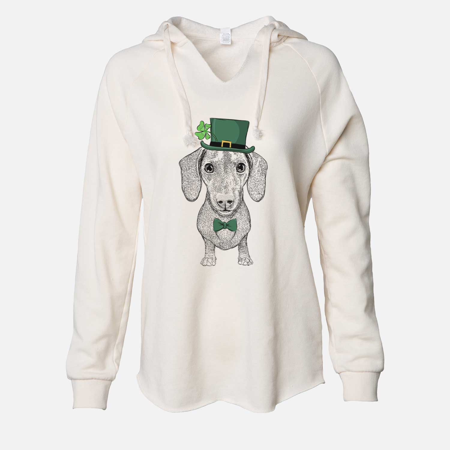 St. Patrick's Ernie the Mini Dachshund - Cali Wave Hooded Sweatshirt