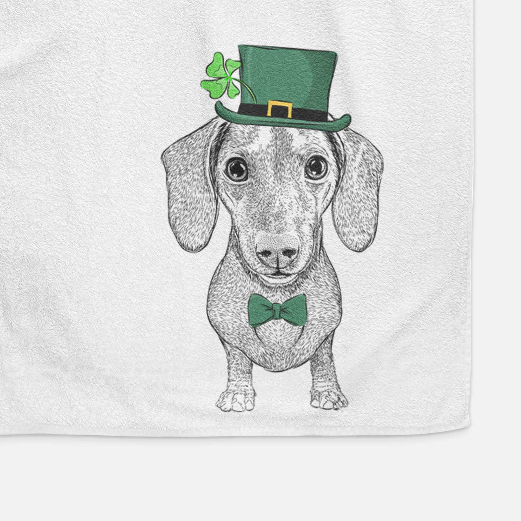 Ernie the Mini Dachshund Decorative Hand Towel