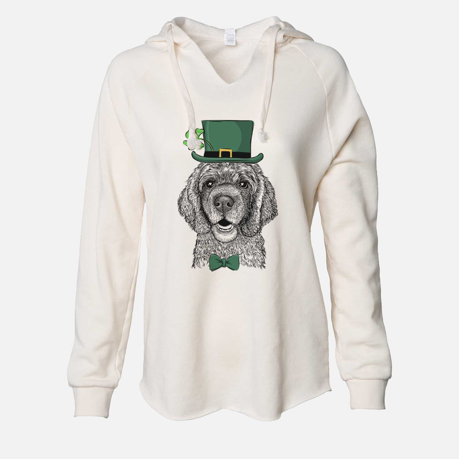 St. Patrick's Fannie Mae the Cocker Spaniel - Cali Wave Hooded Sweatshirt