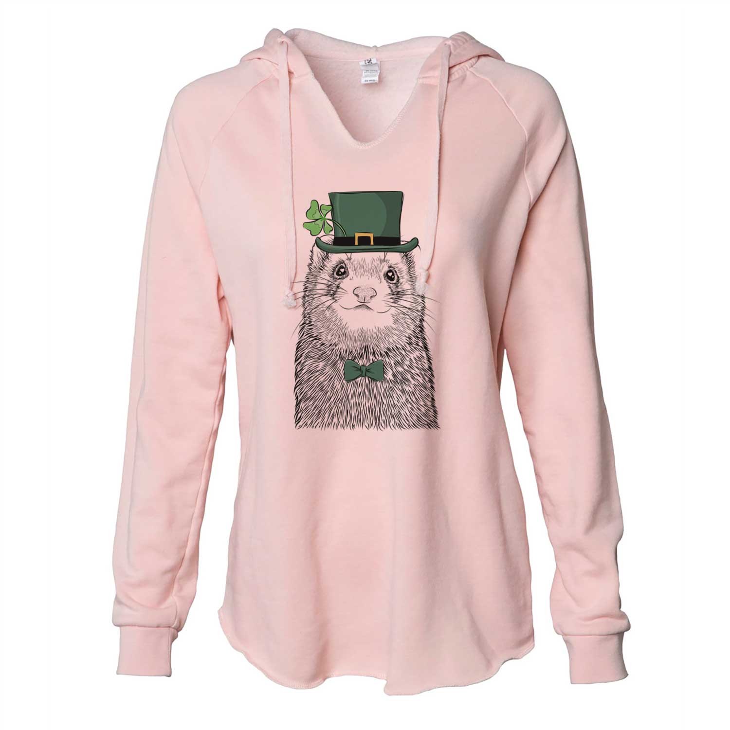 St. Patrick's Fig the Ferret - Cali Wave Hooded Sweatshirt