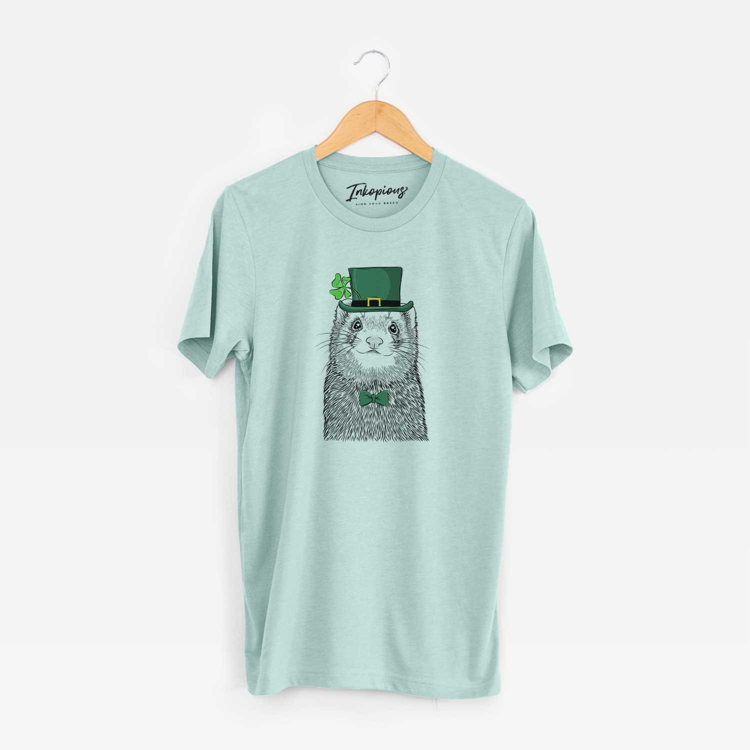 St. Patrick's Fig the Ferret - Unisex Crewneck