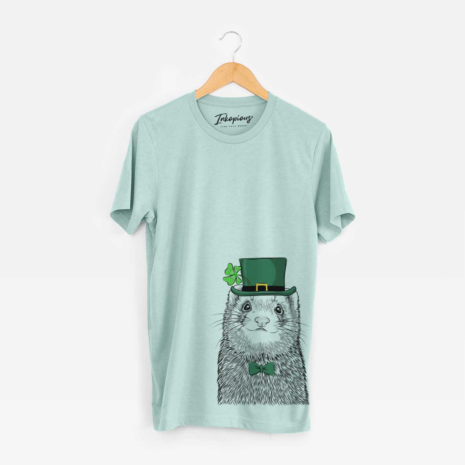 St. Patrick's Fig the Ferret - Unisex Crewneck