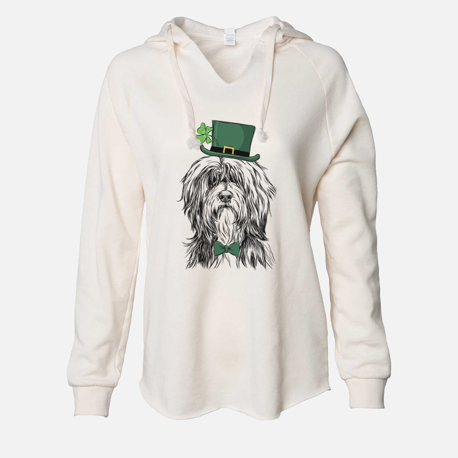 St. Patrick's Fiji the Polish Lowland Sheepdog - Cali Wave Hooded Sweatshirt