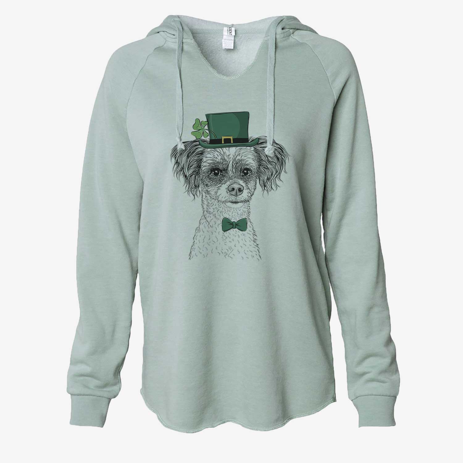 St. Patrick's Finley Beth the Papillon Mix - Cali Wave Hooded Sweatshirt