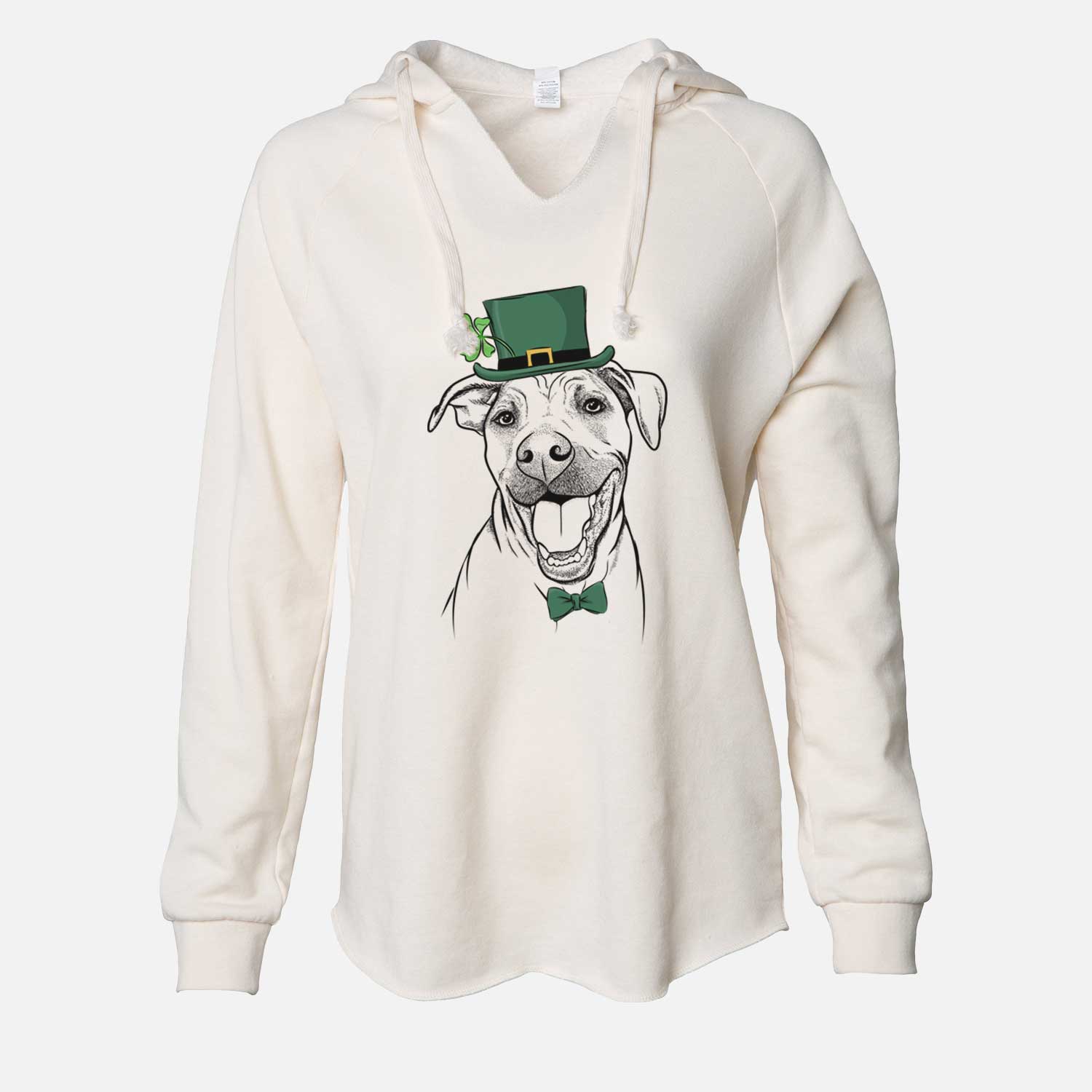 St. Patrick's Finn the Hound Mix - Cali Wave Hooded Sweatshirt