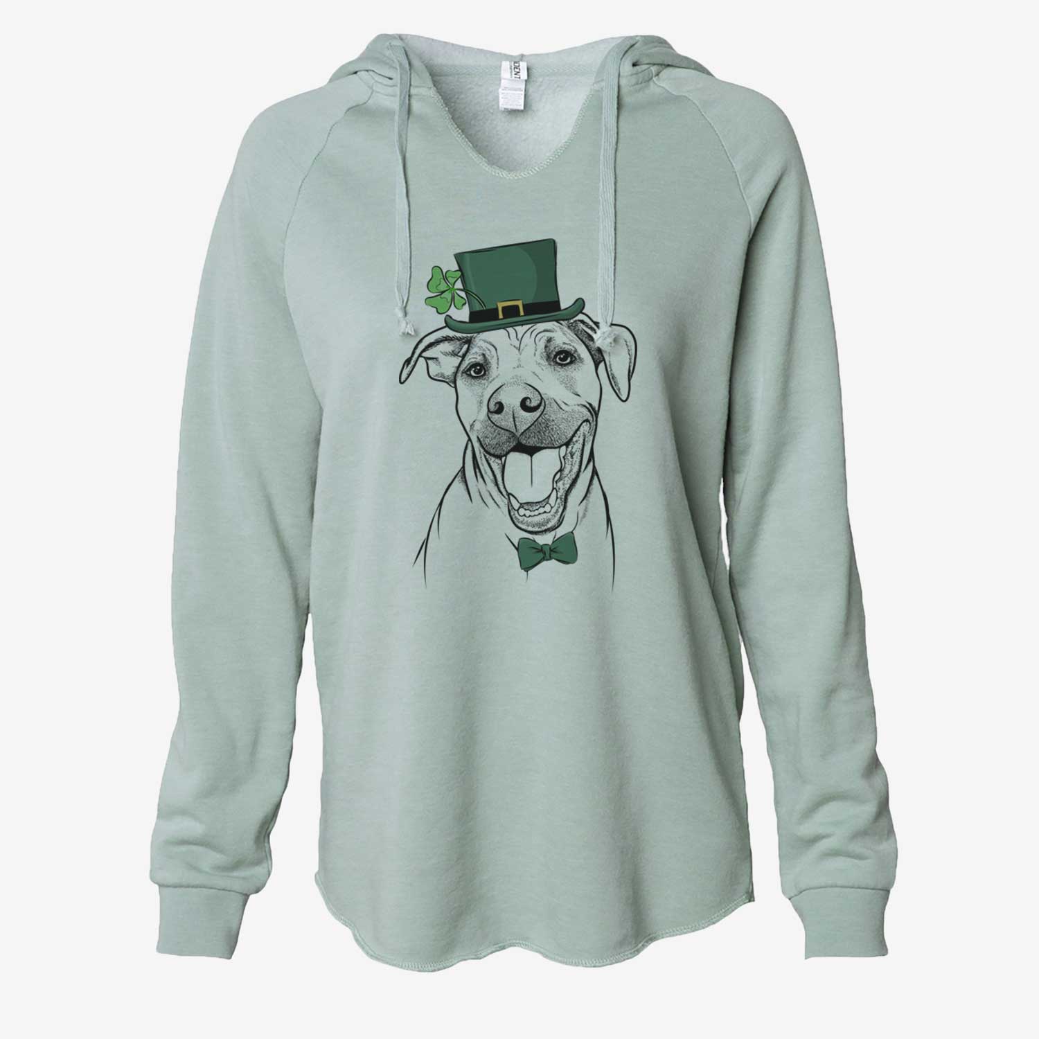 St. Patrick's Finn the Hound Mix - Cali Wave Hooded Sweatshirt