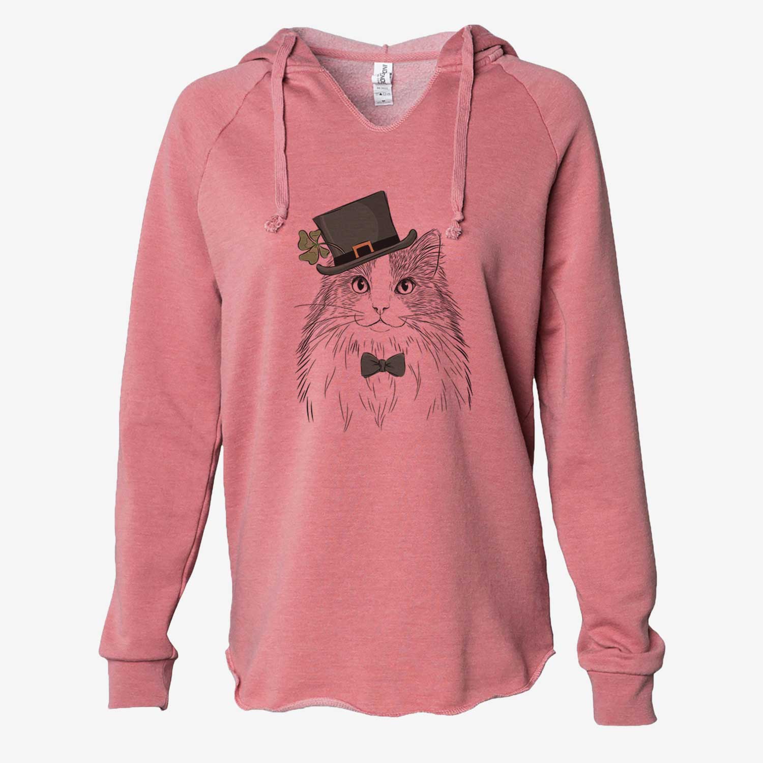 St. Patrick's Fiona the Ragdoll Cat - Cali Wave Hooded Sweatshirt