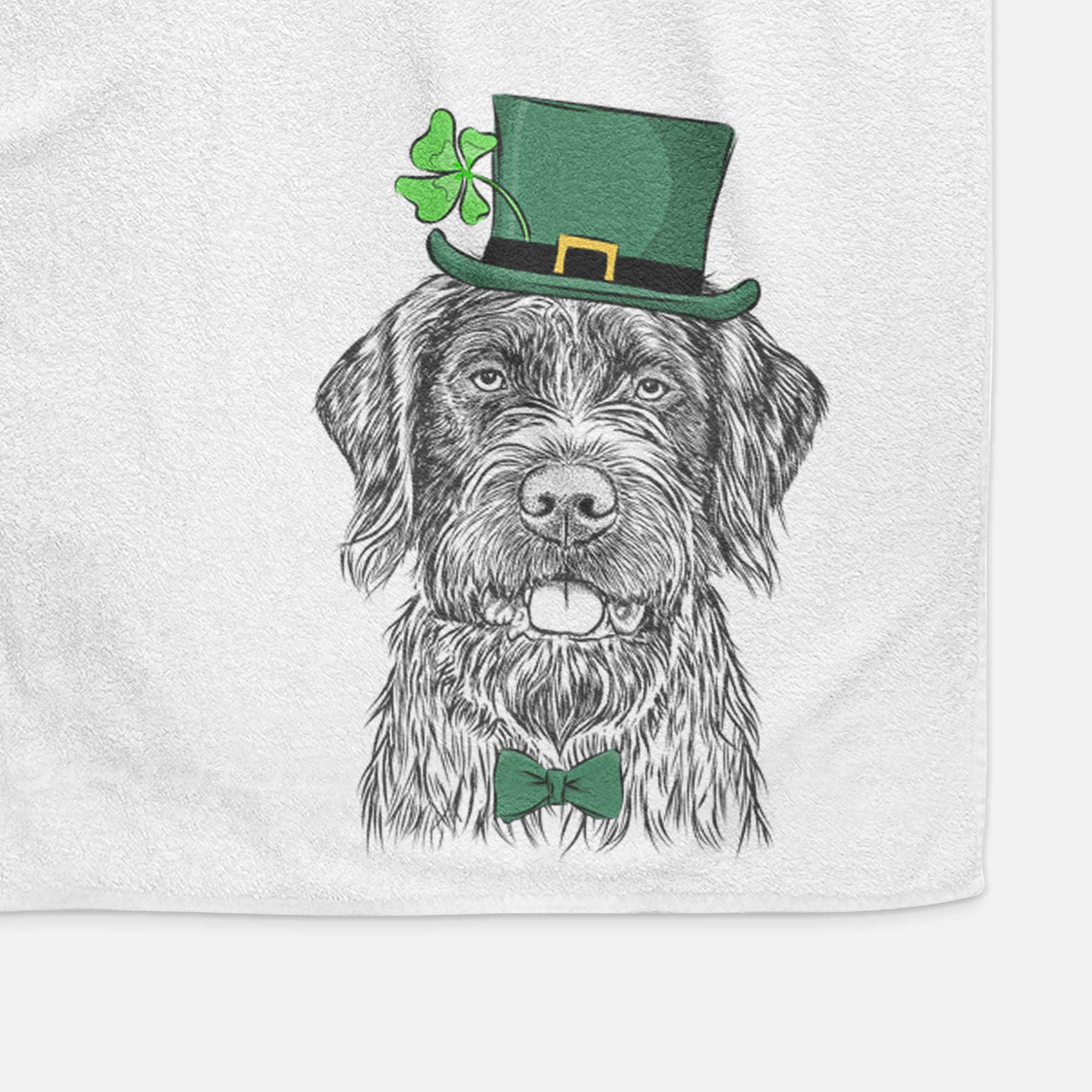 Fletcher the Wirehaired Pointing Griffon Decorative Hand Towel