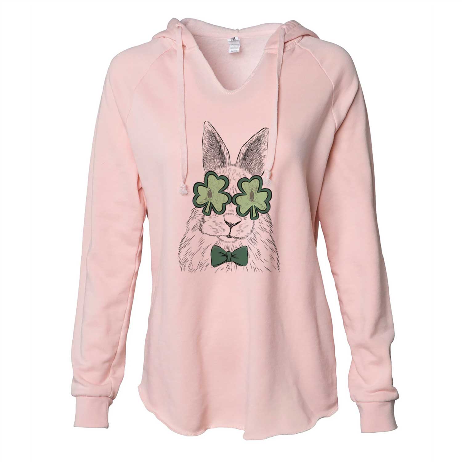 St. Patrick's Flower the Rex Rabbit - Cali Wave Hooded Sweatshirt
