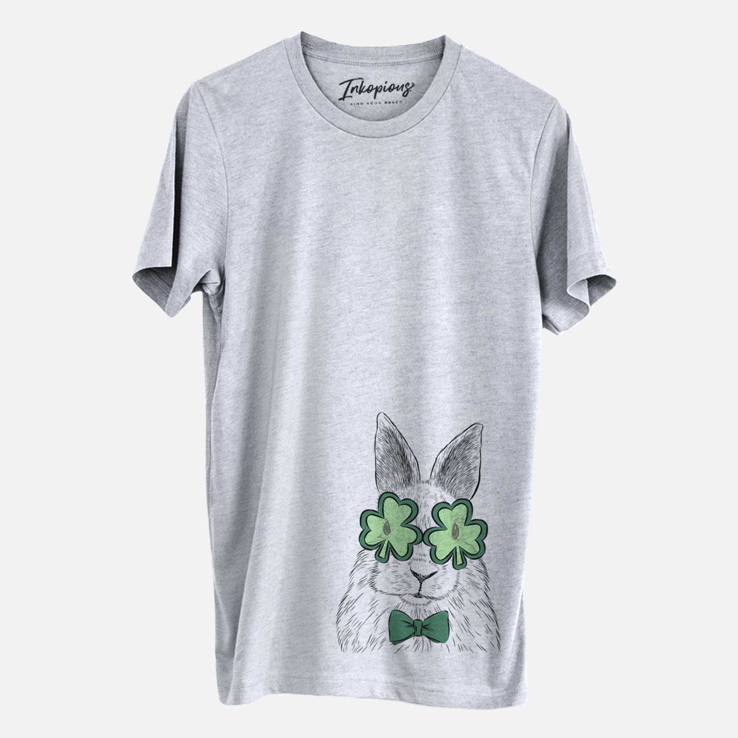 St. Patrick's Flower the Rex Rabbit - Unisex Crewneck
