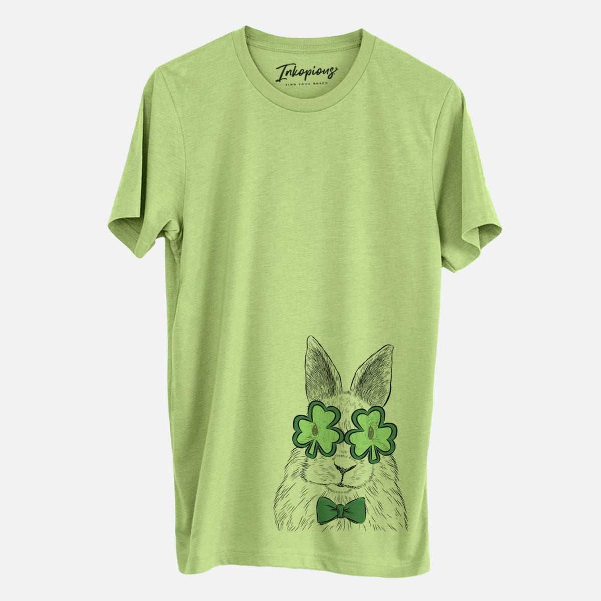 St. Patrick's Flower the Rex Rabbit - Unisex Crewneck