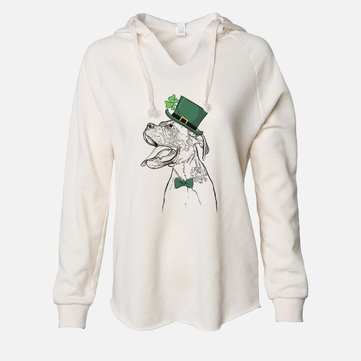 St. Patrick's Floyd the Boxer - Cali Wave Hooded Sweatshirt