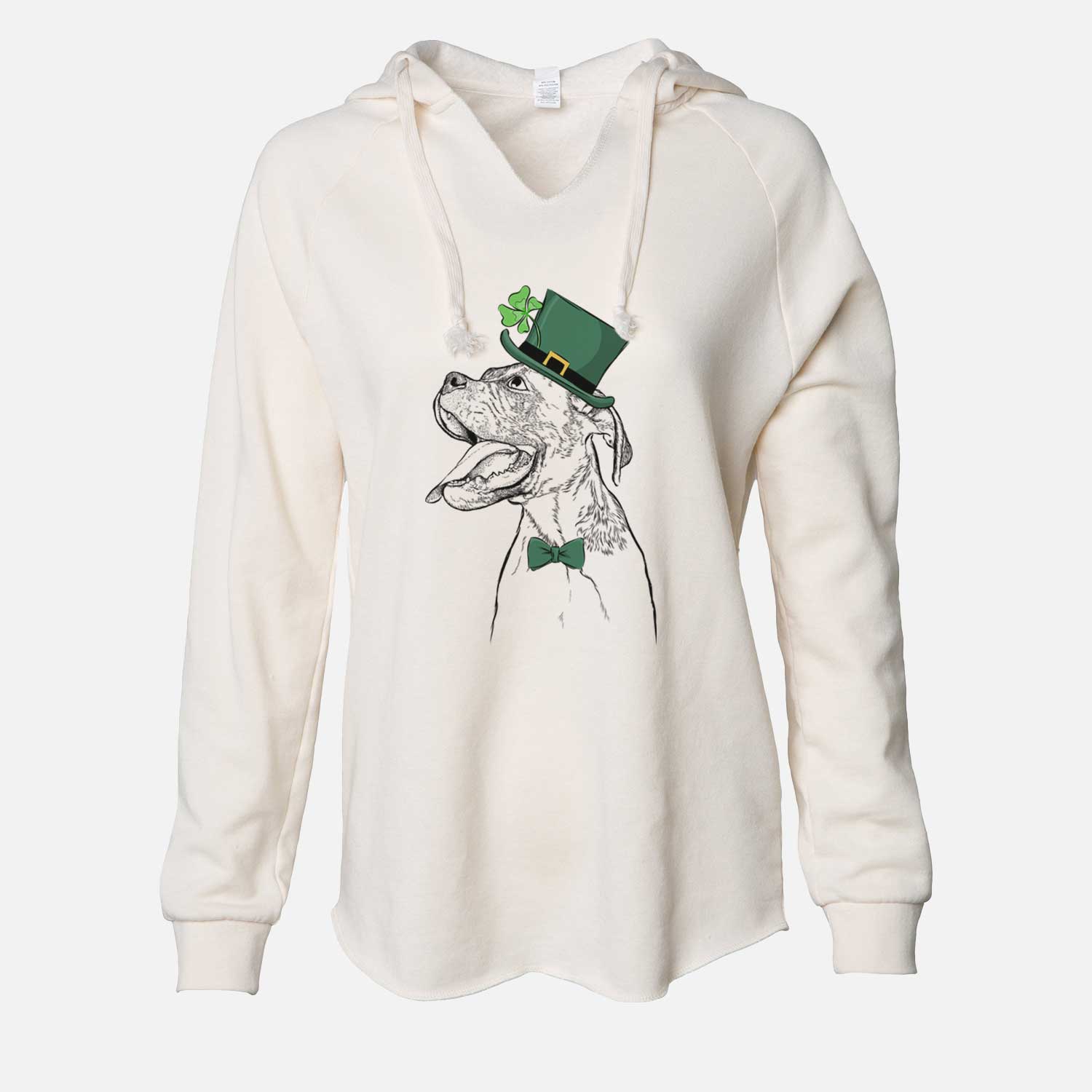 St. Patrick's Floyd the Boxer - Cali Wave Hooded Sweatshirt