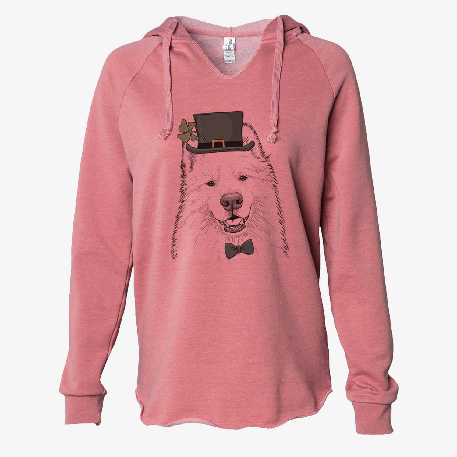 St. Patrick's Foster the Samoyed - Cali Wave Hooded Sweatshirt