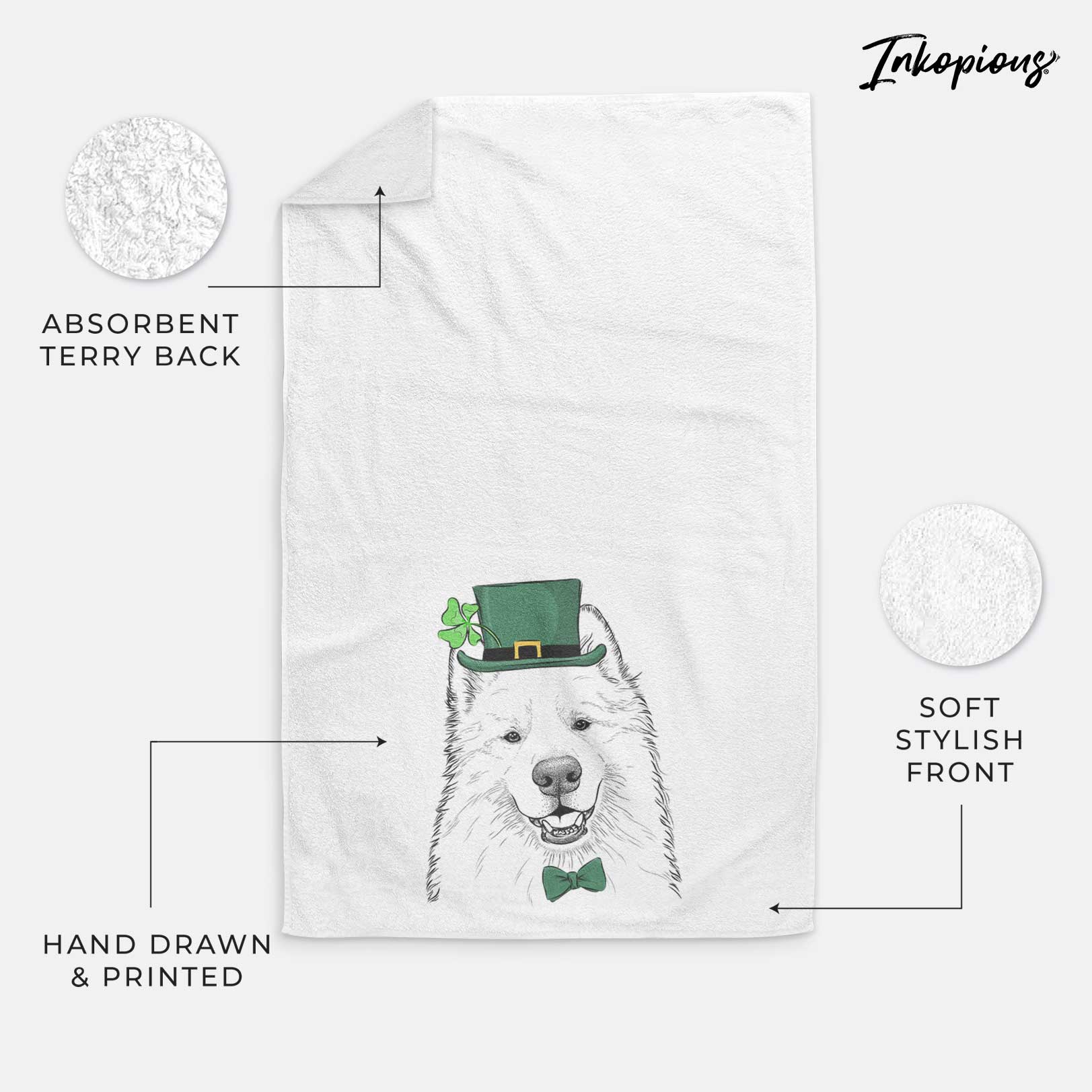 Foster the Samoyed Decorative Hand Towel