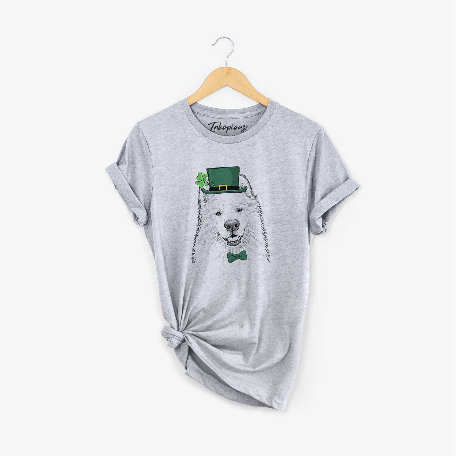 St. Patrick's Foster the Samoyed - Unisex Crewneck