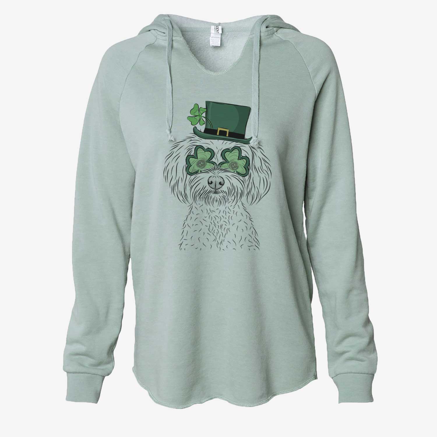 St. Patrick's Francesca the Maltipoo - Cali Wave Hooded Sweatshirt