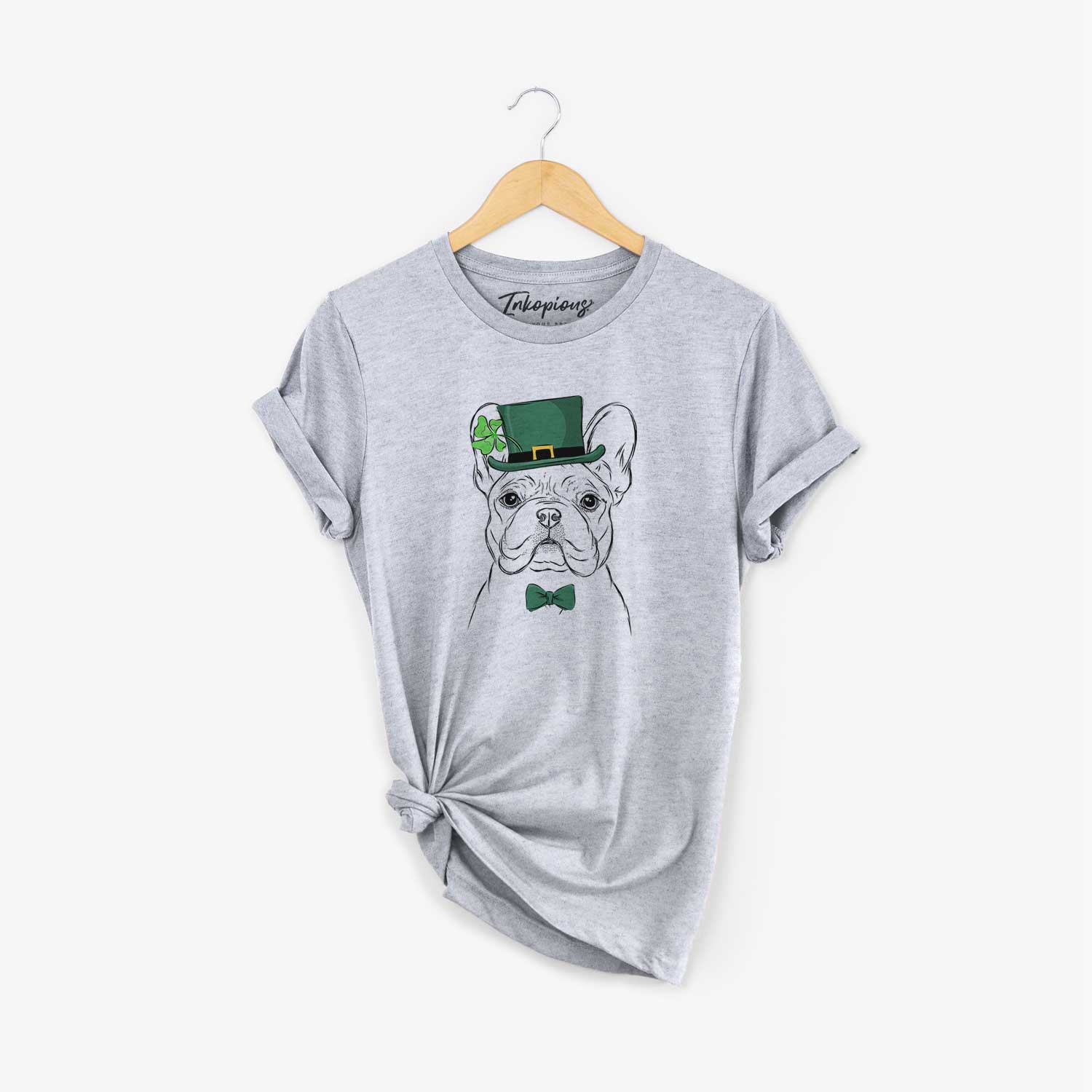 St. Patrick's Franco the French Bulldog - Unisex Crewneck