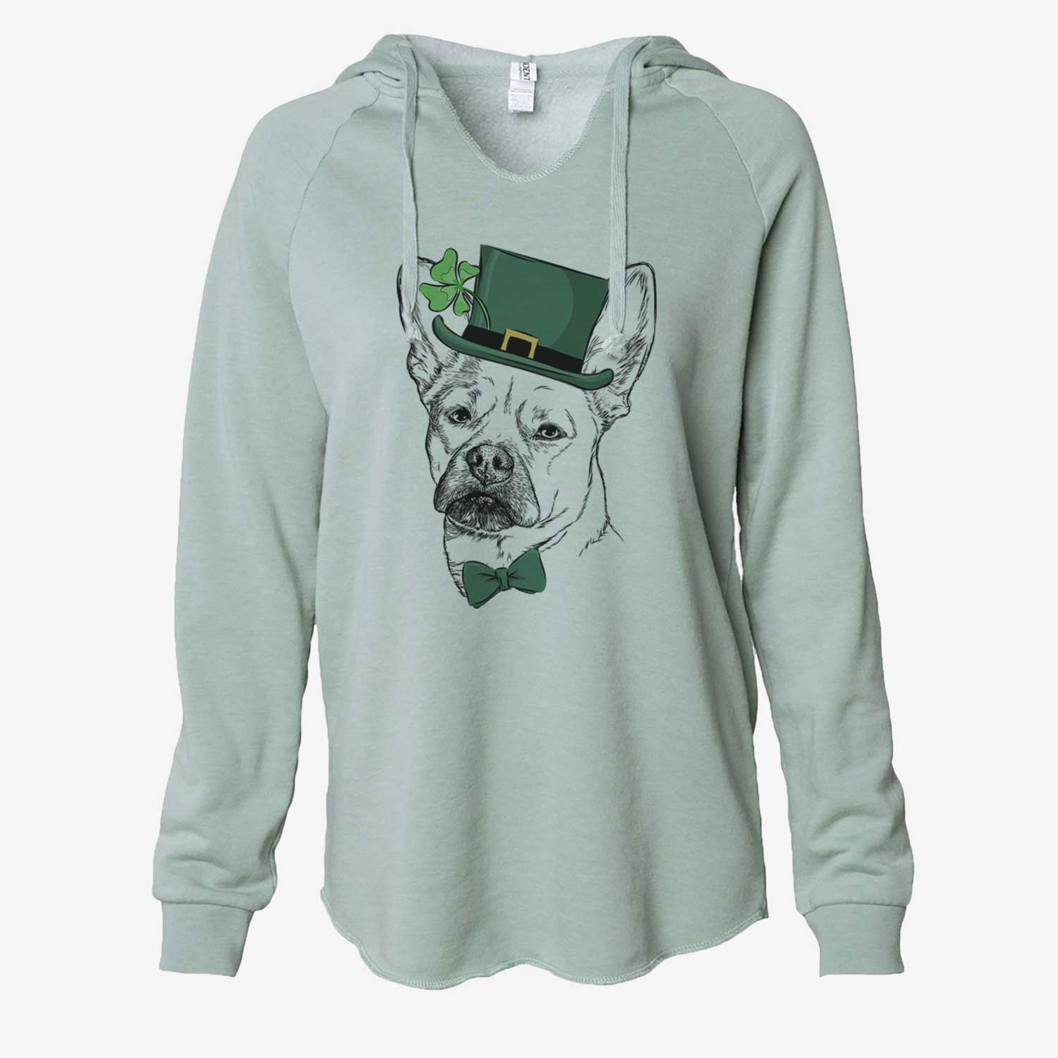 St. Patrick's Frankie the Mixed Breed - Cali Wave Hooded Sweatshirt